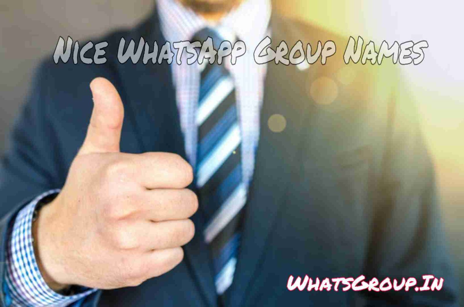 Nice WhatsApp Group Names