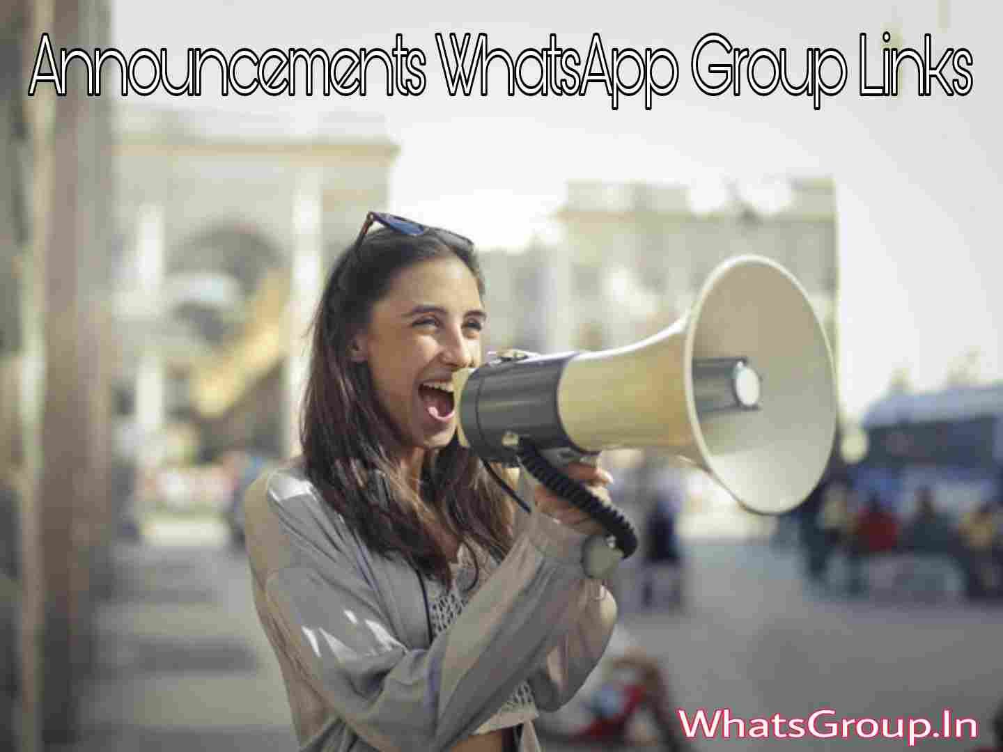 Announcements WhatsApp Group Links