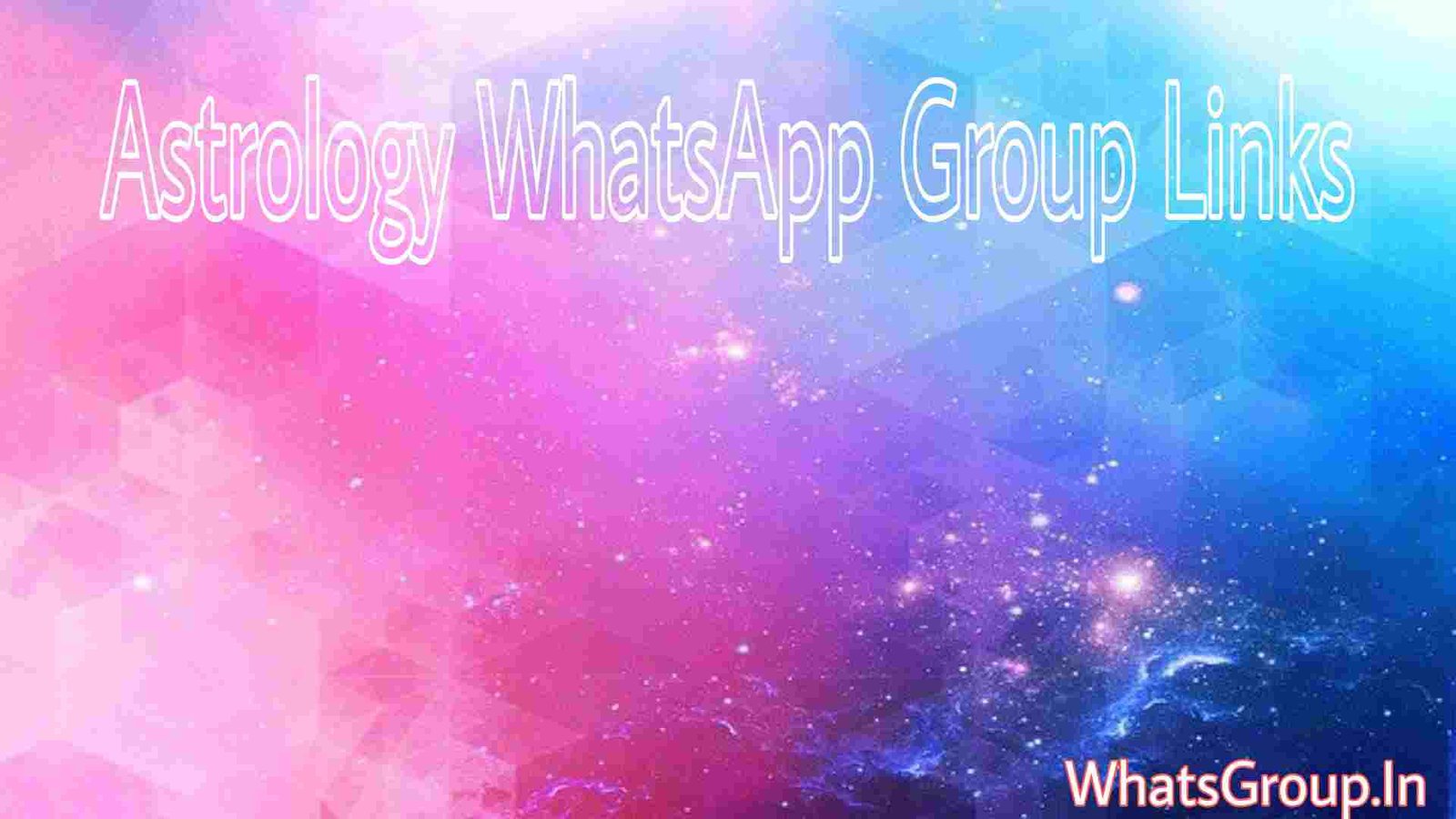 Astrology WhatsApp Group Links